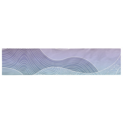 Avicia Hand Drawn Waves Table Runner