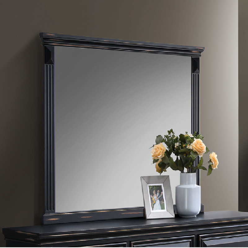 Miroir RAVENWOOD ANTIQUE NOIR, Noir antique