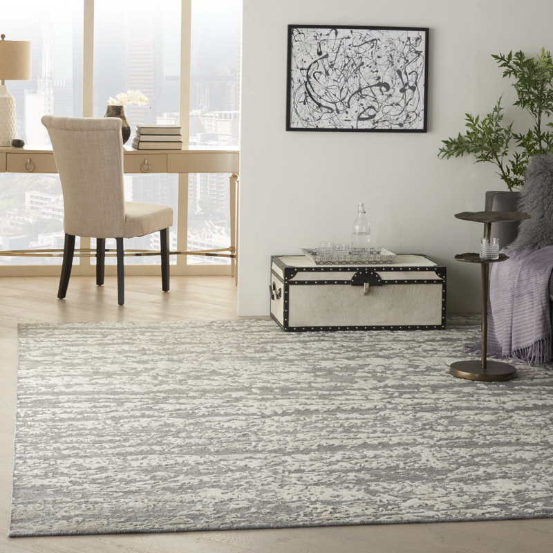 Nourison Theos 7'9" x 9'9" Sand Storm Modern Indoor Rug, Rectangle 7'9" x 9'9"
