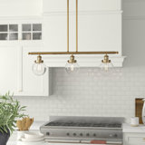 Luminaire suspendu linéaire à 3 lumières pour îlot de cuisine Chippewa