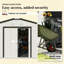 Remise de rangement extérieure avec espace de rangement spacieux, remise pour outils de jardin, remise de jardin en métal