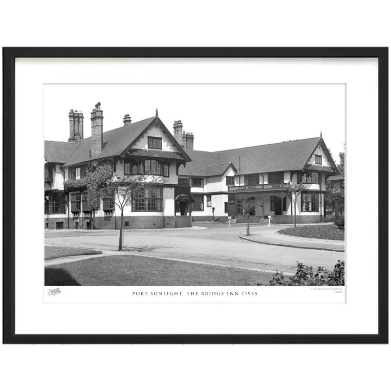 Port Sunlight, The Bridge Inn C1955 by Francis Frith - Single Picture Frame Print, 40cm H x 50cm W x 2.3cm D