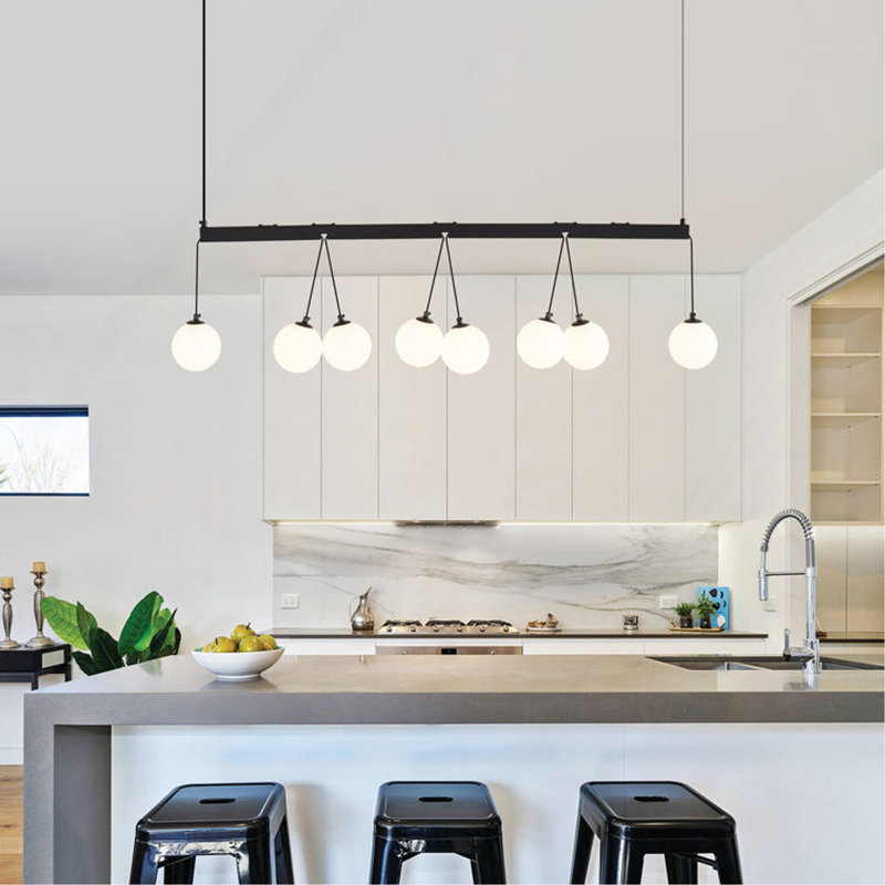 Globe Chandelier Broghan 8 - Light Sphere [No Bulb]