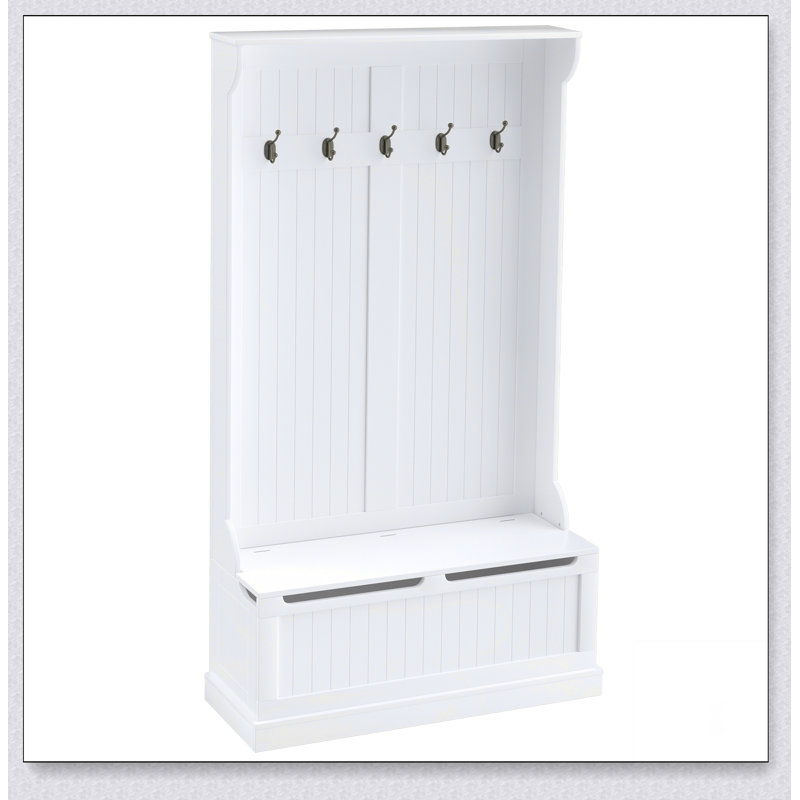 Versatile Entryway Hall Tree with Storage Bench, Coat Rack, and Shoe Organizer for Efficient Mudroom Management