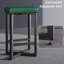Tabourets de bar de 61 cm (24 pouces) de hauteur comptoir, tabourets modernes en métal et similicuir avec base robuste en forme de X et assise imperméable pour îlot de cuisine, salle à manger et pub-1226770022