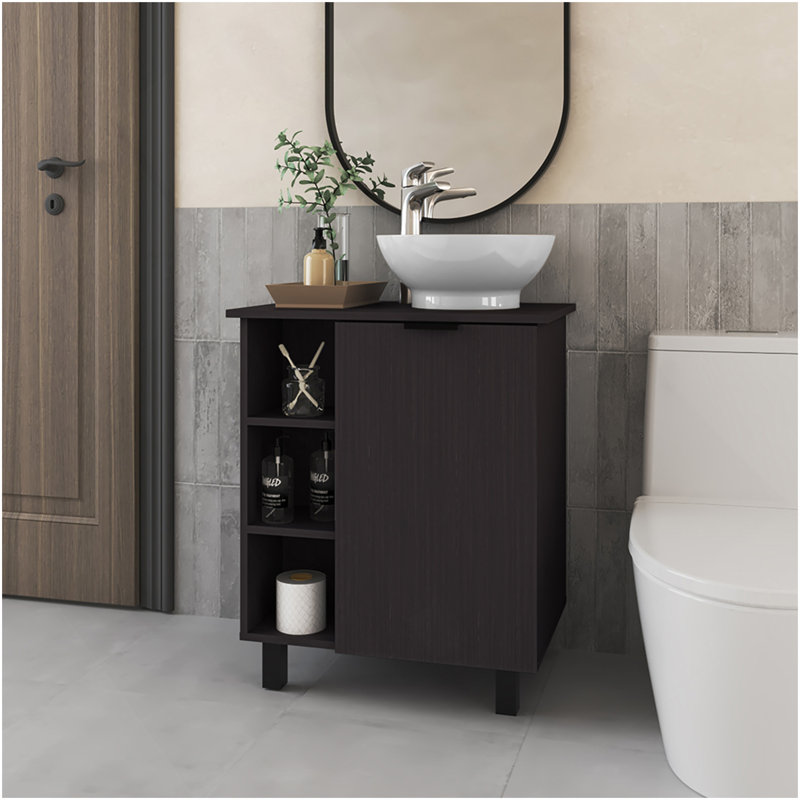 Lavabo pour salle de bain Stites, Noir