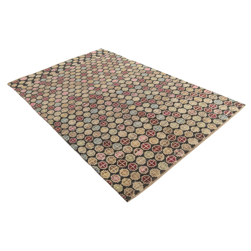 Tapis noir 5x8 Peter