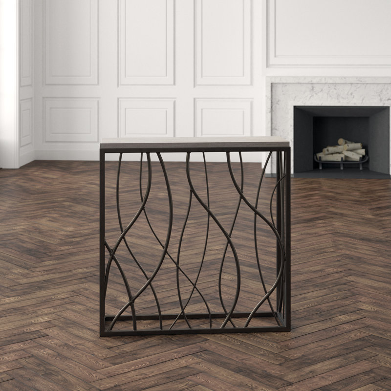 Occasional Stone Console Table, 40" H x 40" W x 12" D