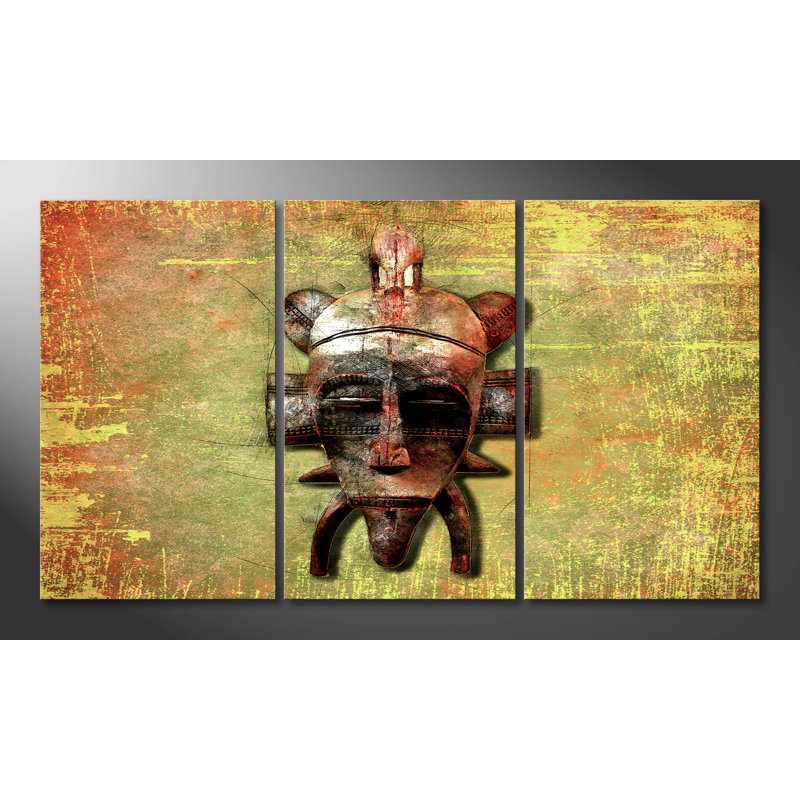Stammeslord - Wrapped Canvas Print, 3 Piece Canvas Set, 100 cm H x 180 cm W