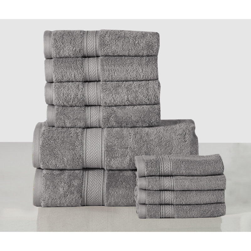 Raaed Plush Mulit-Size Set, Light Gray