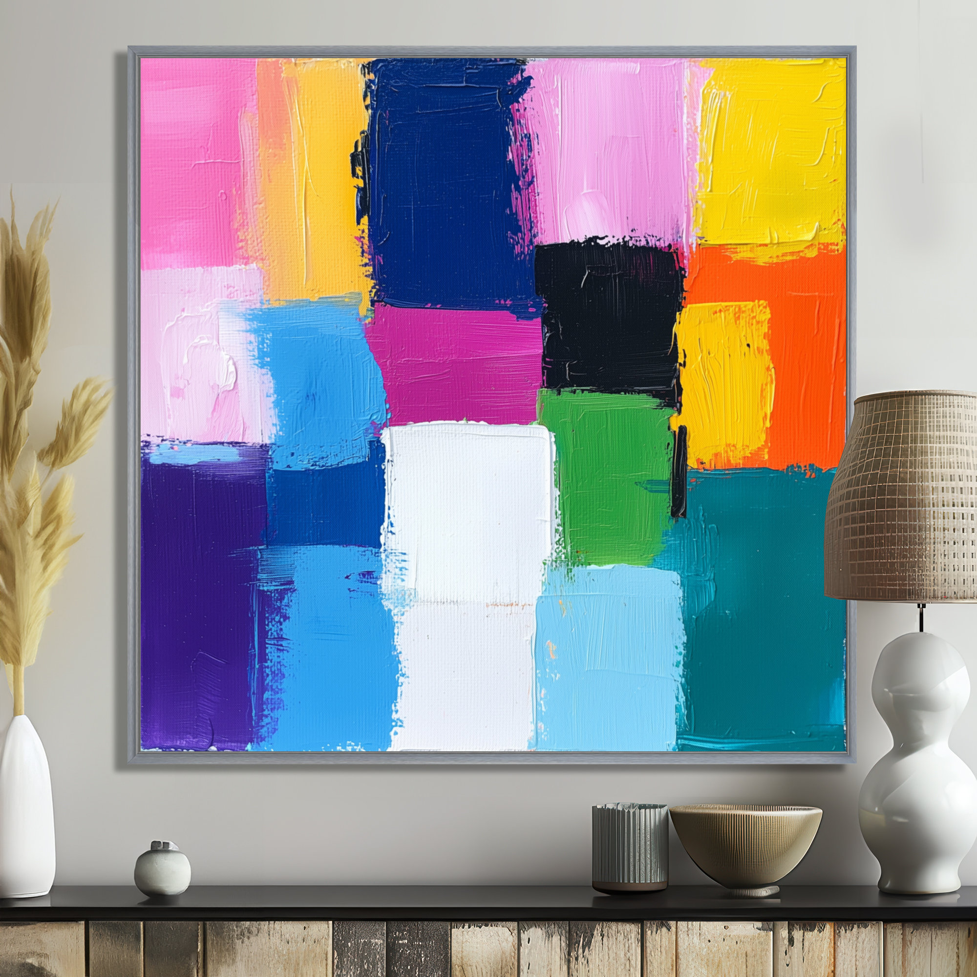 Wrought Studio™ Odiel Abstract Primary Color Resonance In Chaos III ...