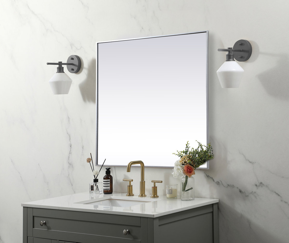 Valparaiso Accent Mirror, 42"  x 42" , Silver