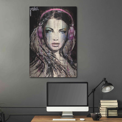 «DJ» par Loui Jover, art mural en métal