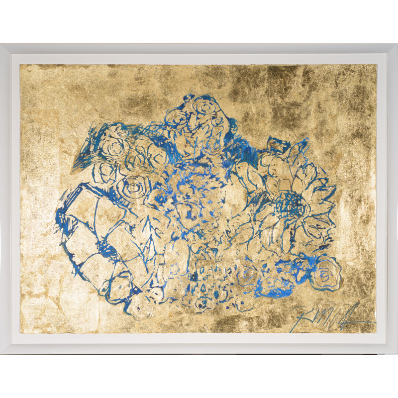 Golden Bouquet Print by Robert Robinson