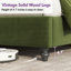 Lit tapissier en velours côtelé grand format Wauson Crofford avec tête de lit haute de 63 po et pieds en bois massif, vert-1554600669-1559884729