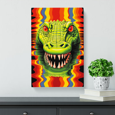 Alligator Op No.2 - Wrapped Canvas