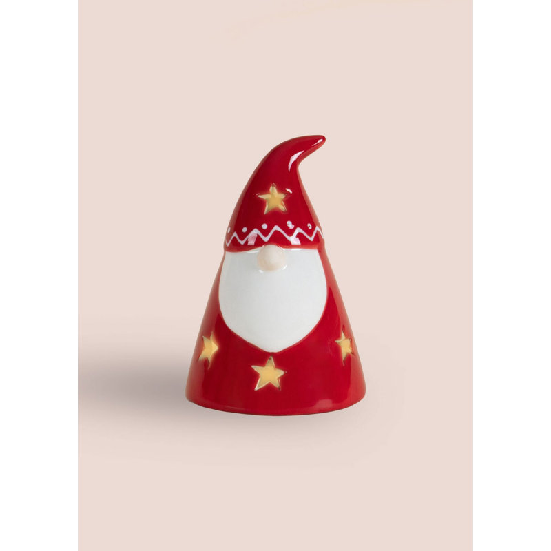 Elegant Decorative Object, Red & White Ceramic, 3.1 x 3.1 x 4.3 inches | 100% High-Quality Ceramic | Perfect for Home Décor, Modern Aesthetic, and Unique Gifts | Ideal for Living Room, Office, or Bedroom