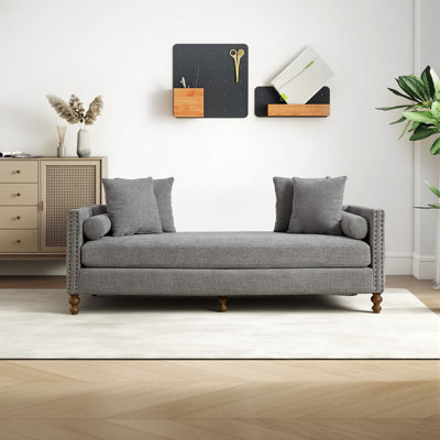 75" Length Oversized Upholstered Chaise Lounge Sofa