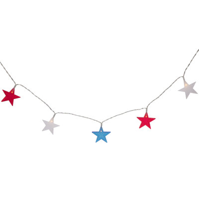 Patriotic 20 Light Battery String Lighting