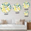 Horloge murale abstraite à rayures diagonales abstraites Mid-Century-73142853