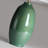 26.5in. 3-way Green Ceramic Table Lamp With White Drum Shade