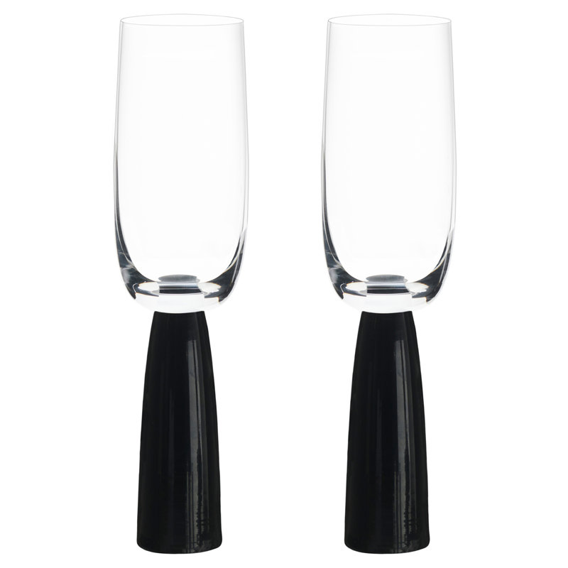 Oslo 200ml Flute Set, Black
