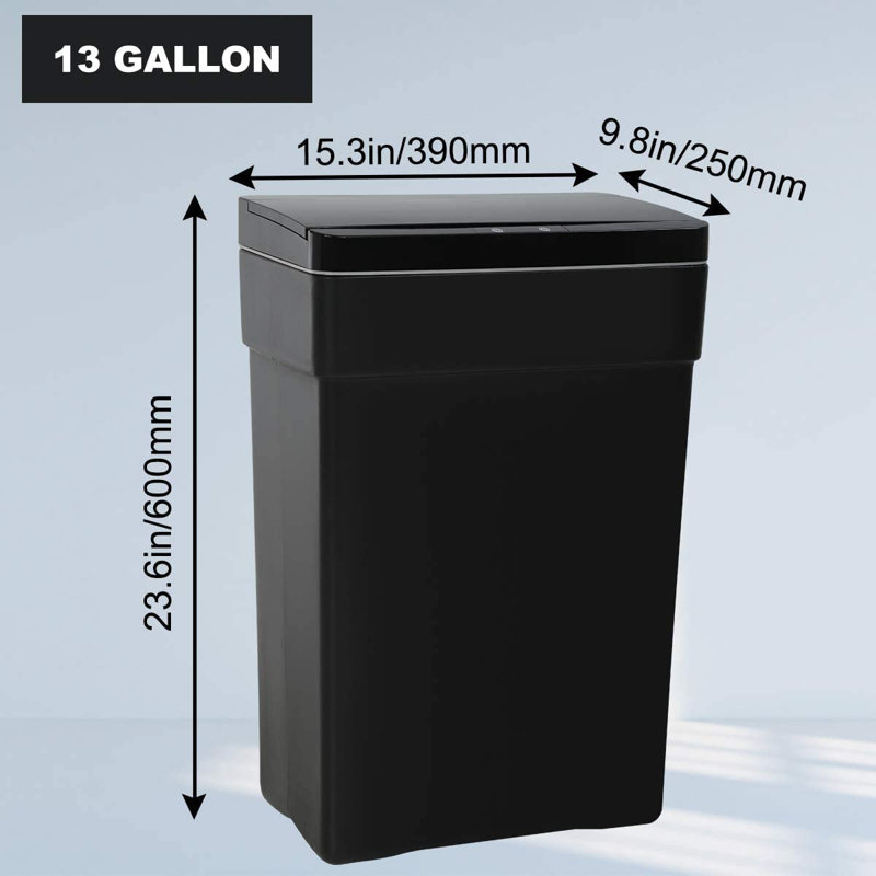 Dkelincs Plastic Motion Sensor Trash Can ( 13 Gallons )