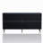 Distressed Black Lacquered Wooden Sideboard Buffet Cabinet With 4 Doors, Storage For Living Room, Entryway, Kitchen | Gift Idea