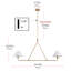 Luminaire suspendu 2 lumières en fer blanc-1537817892