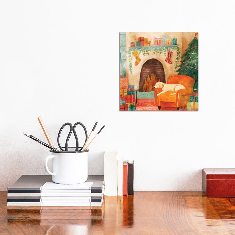 A Winter Rest 1 Piece Wall Art on Canvas, 30.48 cm H x 30.48 cm W x 1.905 cm D, Does Not Apply