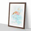 Flamingo Bird Watercolour - Framed Print-56923405-56923410