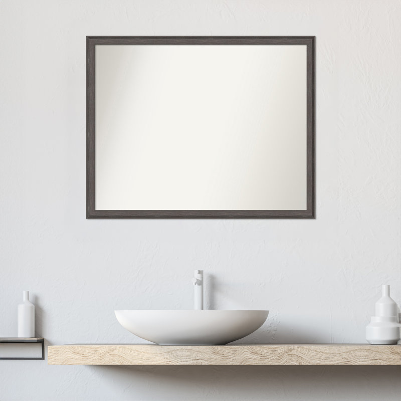 Miroir mural Florence, Rectangle, 23,75 po x 29,75 po, Étain