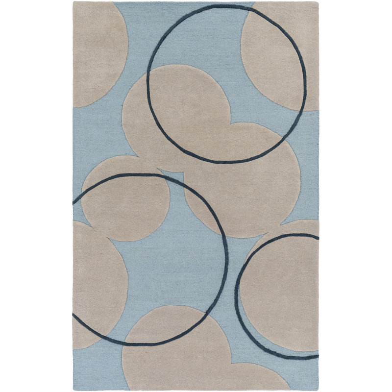 Labarbera Wool Abstract Indoor Rug, Rectangle 9' x 13'