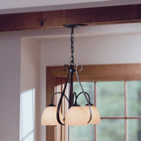Sweeping Taper 3 - Light Shaded Classic/Traditional Chandelier