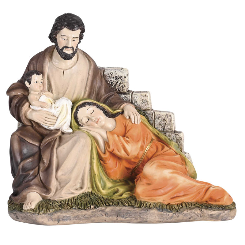 Crèche de Noël colorée 6H