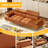 Convertible Sleeper Sofa with Adjustable Design, 3-Seater Faux Leather Futon Sofa Bed Featuring Adjustable Backrests & Headrests Split Recliner for Bedroom, Brown