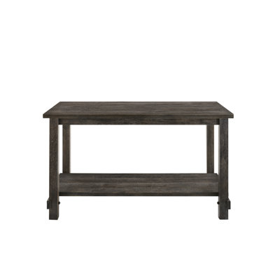 Table à hauteur de comptoir avec tablette inférieure