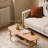 Center Table Low Table 100% Solid Wood Top Plate Desk Coffee Table Width 100 X Depth 40 X Height 42 Cm Study Desk Work From Home Easy To Assemble Natural Wood With Storage Shelf Natural Writing Desk