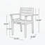 Chaise de salle à manger d'extérieur (ensemble de 2)-649538231