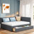 Barfleur Upholstered Daybed with 2 Storage Drawers-358799870-358799616