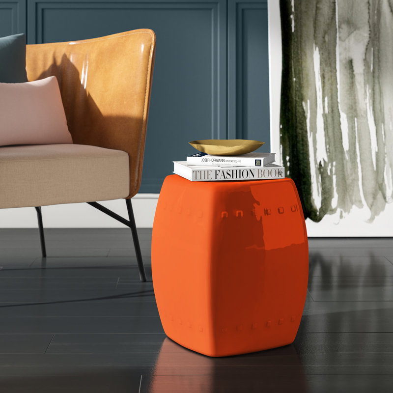 Tabouret de jardin Knudson, Orange