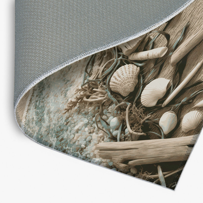 Tapis beige d'intérieur et d'extérieur Nature, Rectangulaire 2 pi x 3 pi