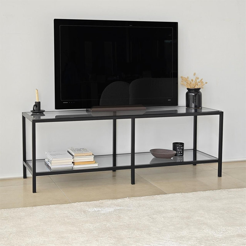 Keikei Unfinished TV Stand, Black
