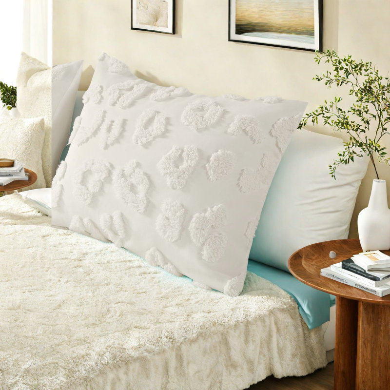 Ensembles de literie en chenille douce, lit simple en polyester, texture animalière pour la maison