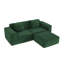 Modulaire à 3 places avec velours en velours côtelé, convertible en lit, mousse, large, multifonctionnel pour la structure de la maison, housse respirante de luxe, facile d'entretien-121369248-121369250