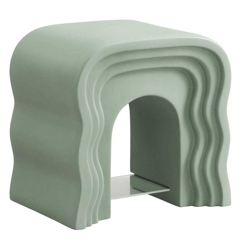 Jorin Squiggle Side Table, Sage