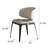 Curved Back Upholstered Dining Chiar (Set Of 2)