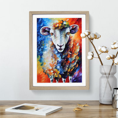 XV1022-3596X Portrait Of A Sheep No.2 - Print