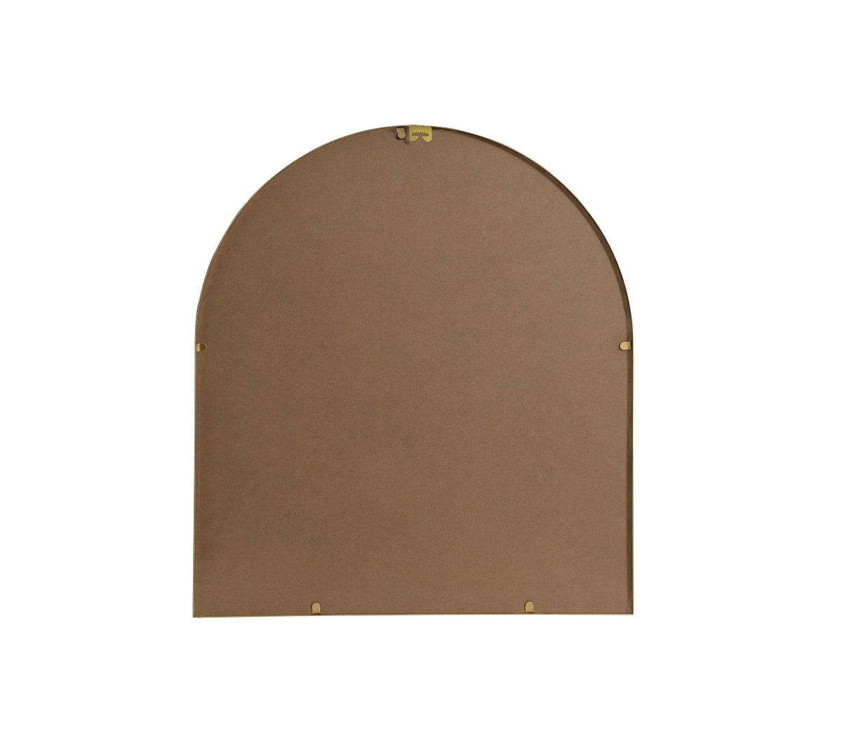 Sabine Metal Arch Wall Mirror, Brass, 30" x 27"