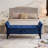 51.5" Bed Bench With Storage Velvet